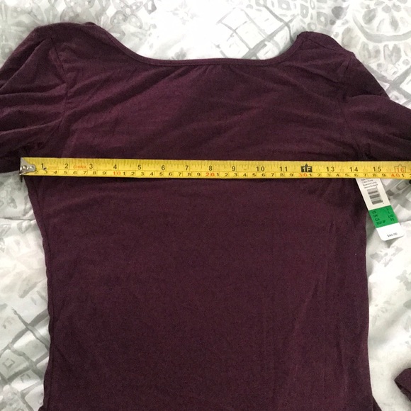 Sam Edelman Boatneck Bodysuit - in bergundy - Picture 8 of 8